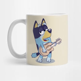 Bluey Playing a Guitar Mug